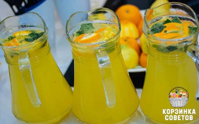 Лимонад из апельсинов с лимонной кислотой