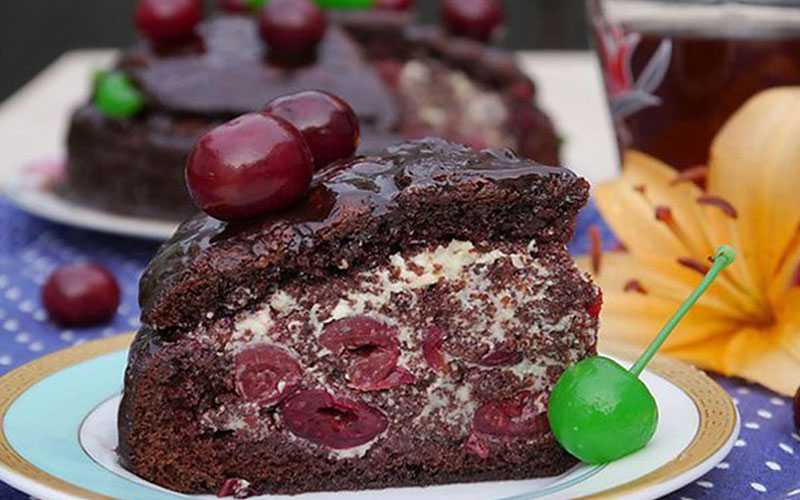 Рецепт торт шоколадный с вишней рецепт с фото
