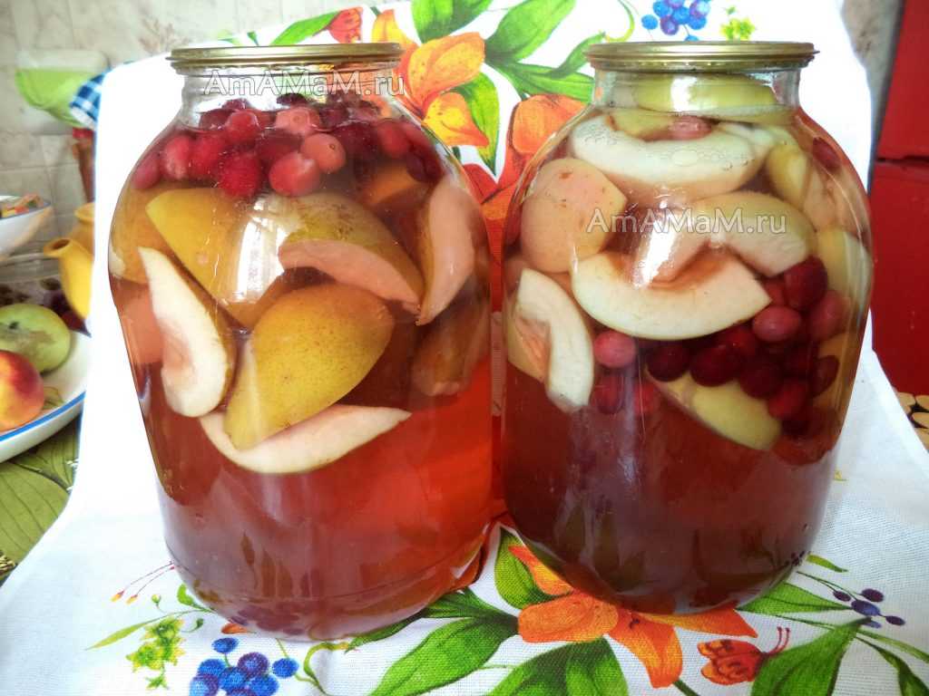 Компот из груш на зиму - простые рецепты без стерилизации с яблоками, сливами и лимоном