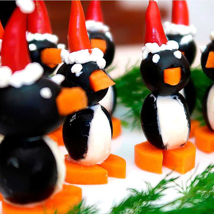 Готовим канапе пингвины: поиск по ингредиентам, советы, отзывы, пошаговые фото, подсчет калорий, удобная печать, изменение порций, похожие рецепты