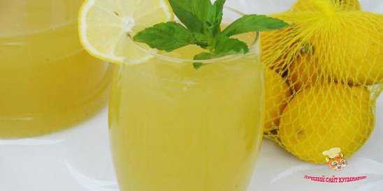 Лимонад с тархуном и мятой
