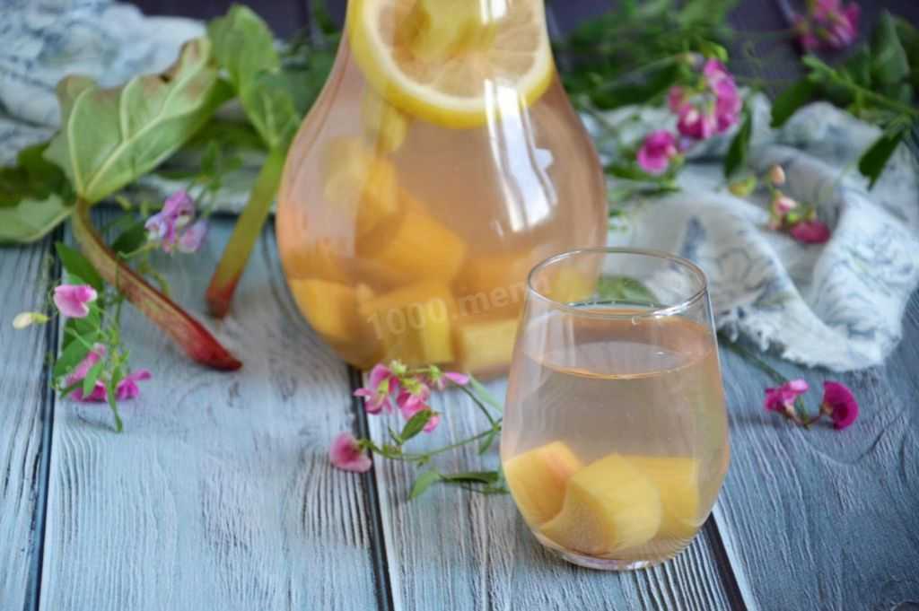 Рецепт компота из ревеня с лимоном — кулинарные рецепты любящей жены