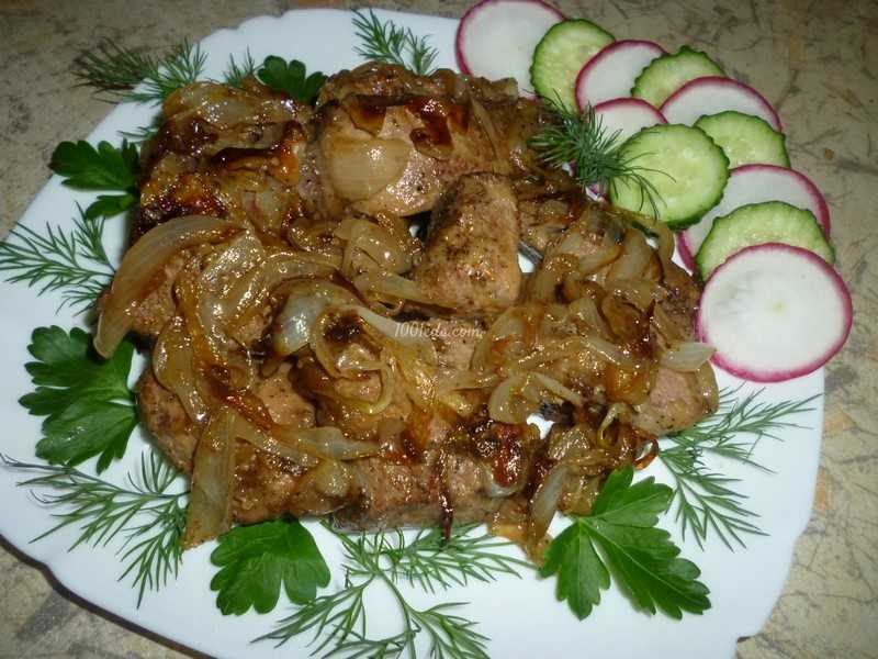 Куриная печень, тушеная в майонезе рецепт с фото пошагово