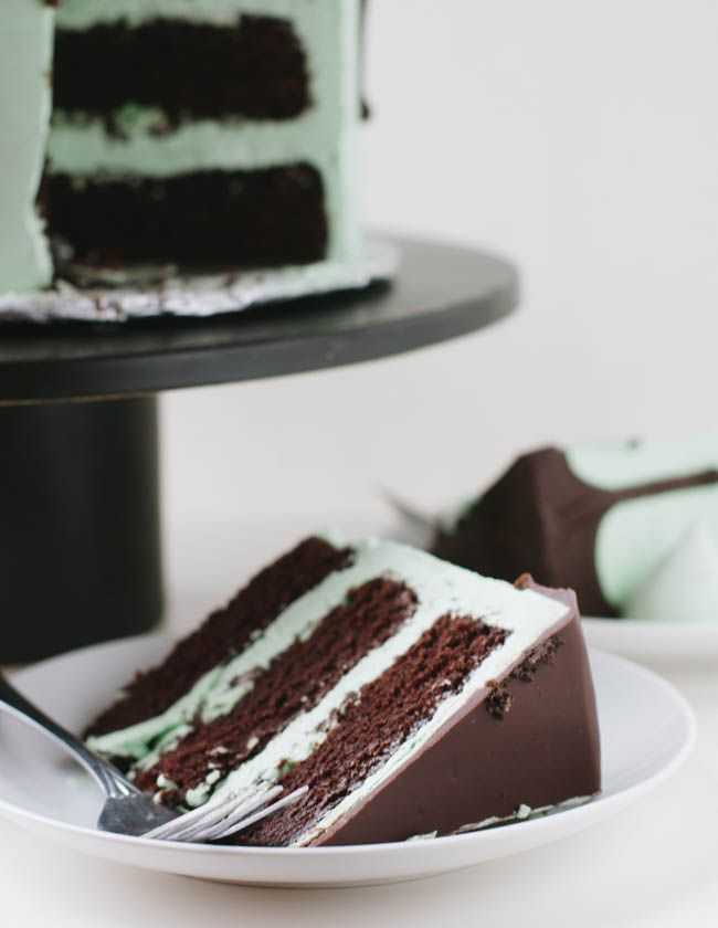 Торт-мусс мята и шоколад | сладкое меню