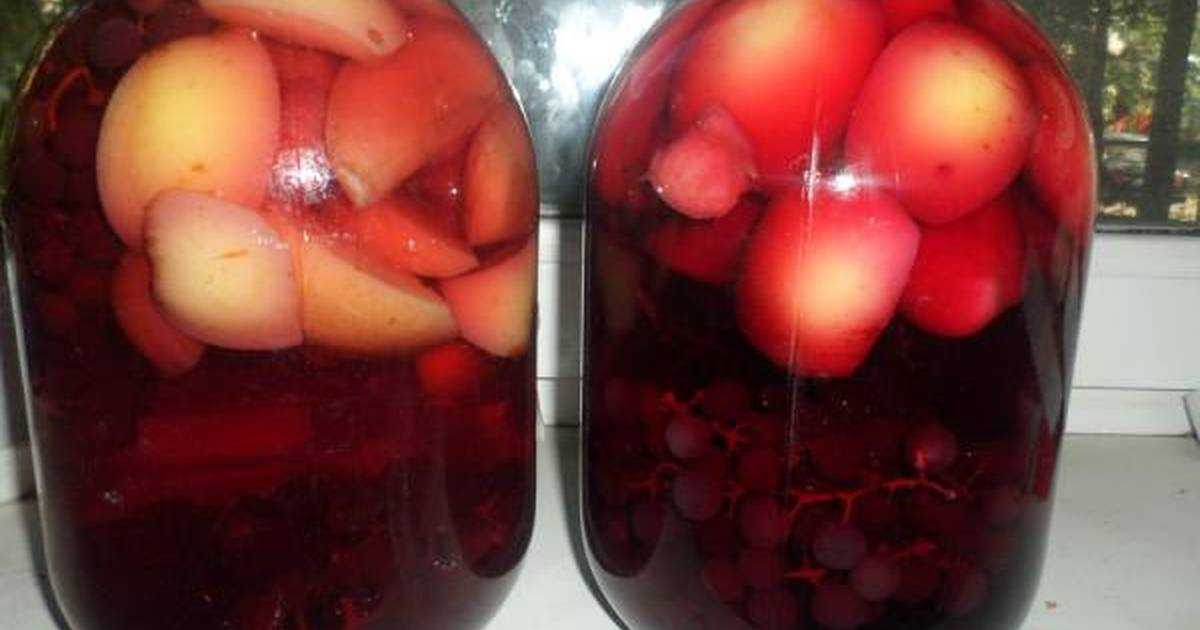 Компот из винограда на зиму — рецепты на 3 литровую банку