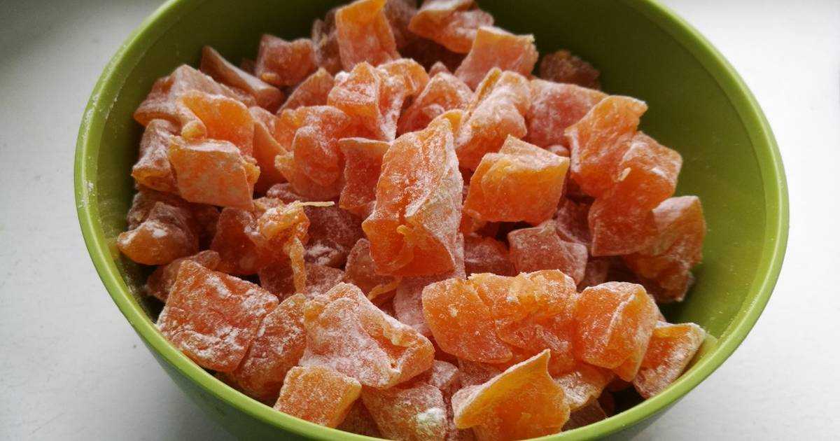 Цукаты из моркови рецепт с фото