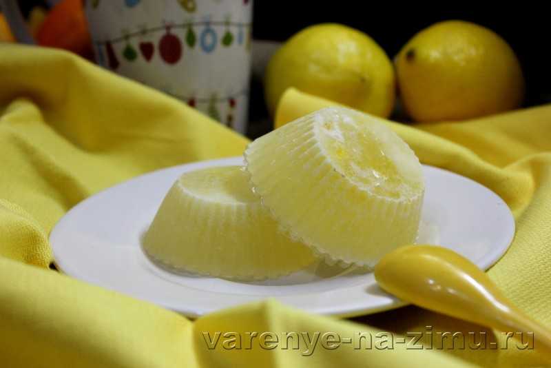 Лимонное желе: рецепт приготовления с фото