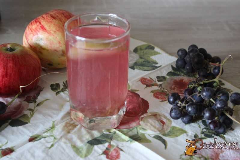 Как сварить компот из яблок и винограда - способы сделать заготовку на зиму и быстрый рецепт в кастрюле и в мультиварке