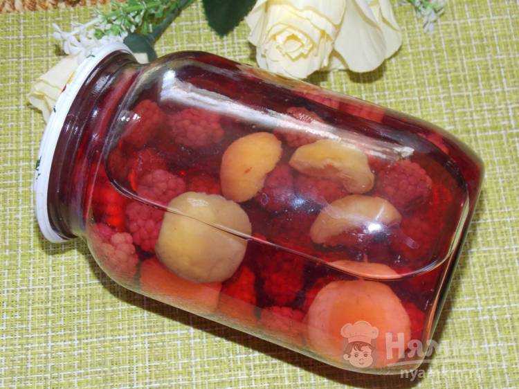 Компот из вишни с абрикосами на зиму – 3 рецепта (пошагово)