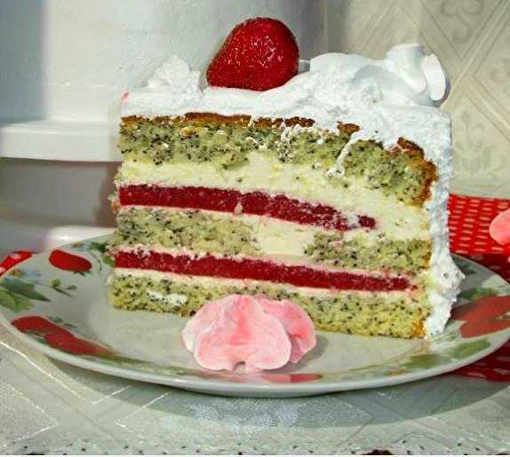 Торт клубничный поцелуй рецепт с фото пошагово - 1000.menu