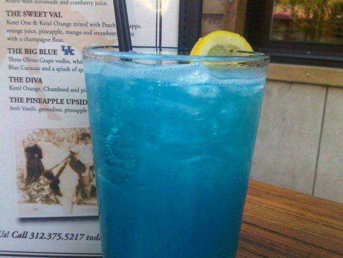 Завораживающий коктейль голубая лагуна