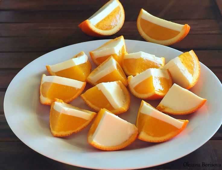 Желе из апельсинов с желатином рецепт с фото пошагово - 1000.menu