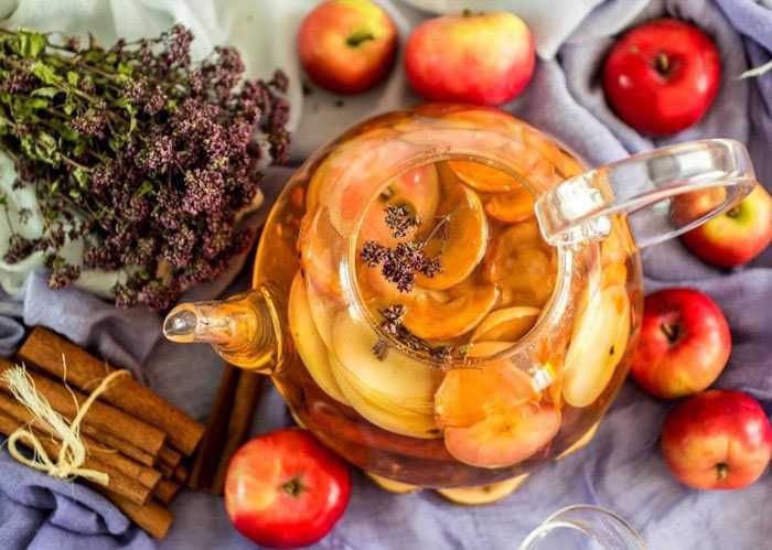 Чай с яблоками и корицей рецепт с фото пошагово - 1000.menu