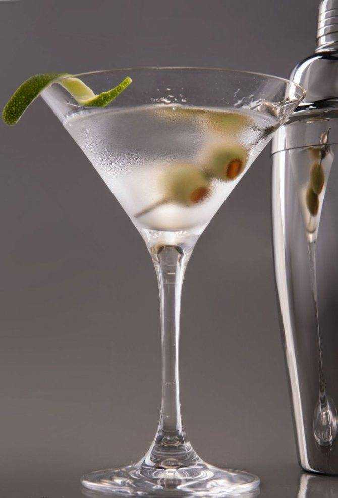 Рецепт коктейля сухой мартини (dry martini)