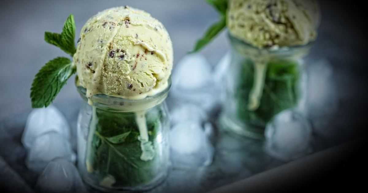 Мамин рецепт мятного мороженого с зеленым мармеладом с фото пошагово