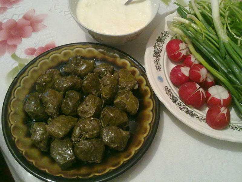 Долма в виноградных листьях: армянский, молдавский и азербайджанский рецепт