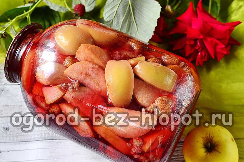 Компот из яблок на зиму - 10 рецептов на 3-х литровую банку с пошаговыми фото
