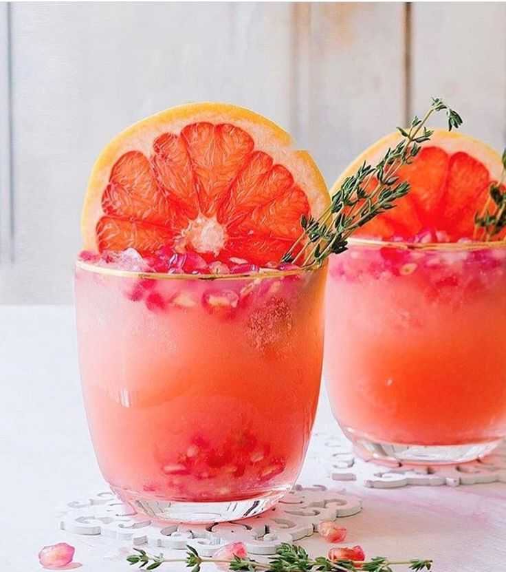 5 рецептов алкогольных коктейлей с грейпфрутом - продукталко
