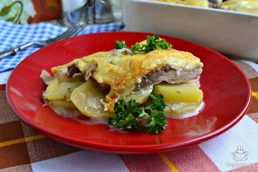 Мясо по-французски с картофелем и грибами - готовим дома, рецепты с фото пошагово