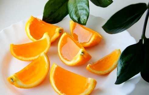 Желе в апельсиновых корках - 6 пошаговых фото в рецепте