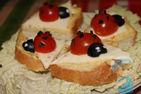 Бутерброды для детей на праздничный стол: простые и вкусные
