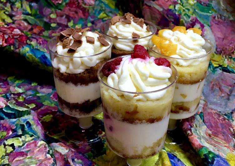 Десерт в стакане -пошаговый рецепт с фото