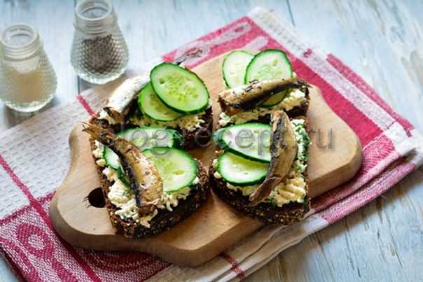 Бутерброды со шпротами: 12 вкусных рецептов приготовления (пошагово)