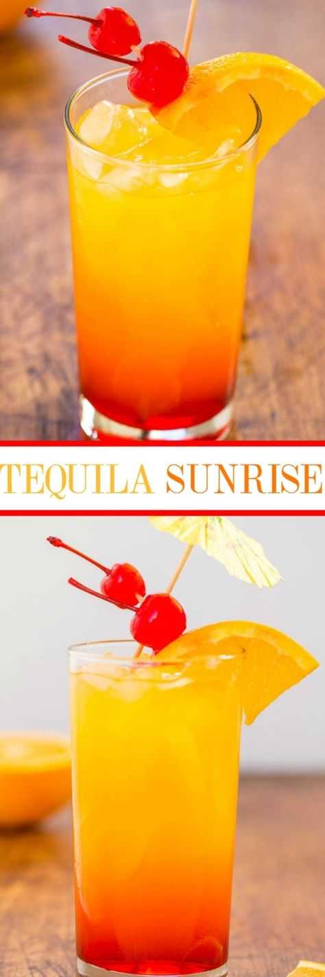 Коктейль текила санрайз — рецепт с фото: как приготовить классический tequila sunrise в домашних условиях