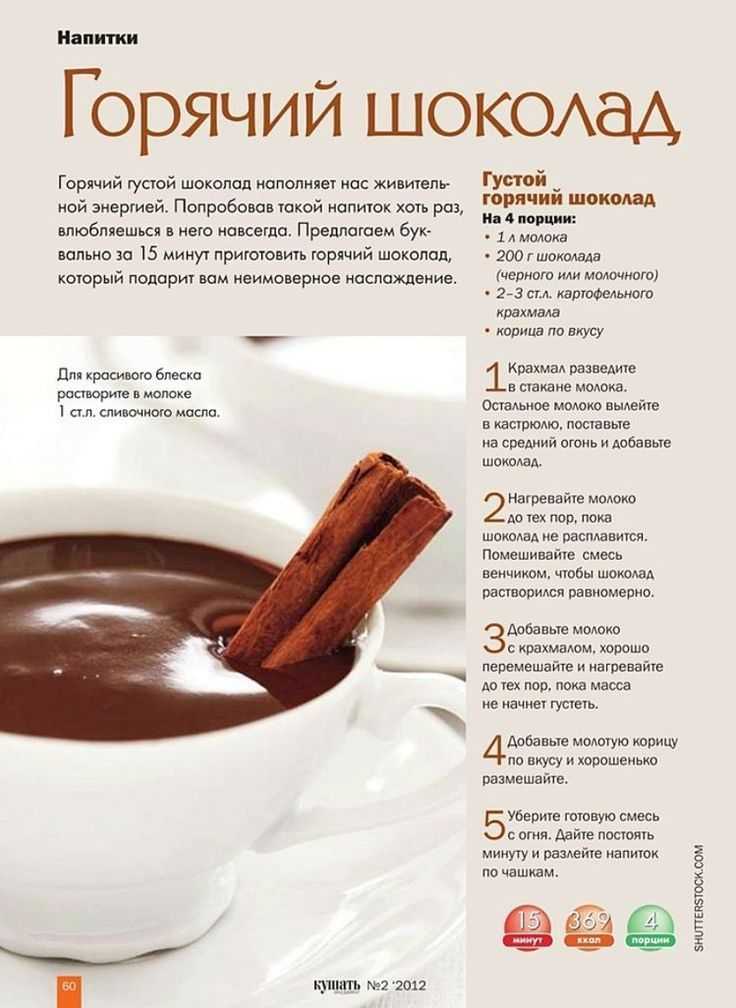 Горячий шоколад в домашних условиях из какао-порошка: лучшие рецепты