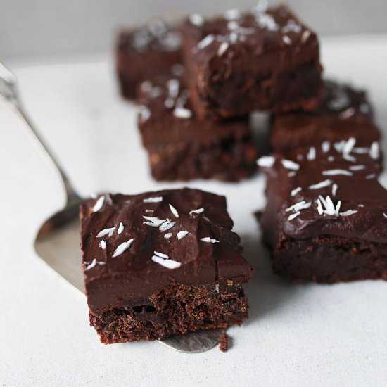 Шоколадно-мятные брауни рецепт с фото