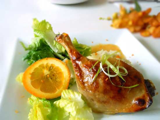 Запеченная утка с мандариновым желе - рецепт с фото