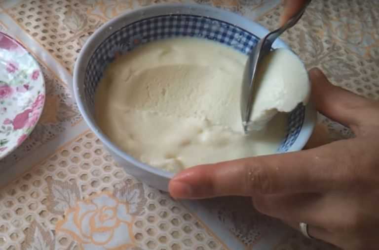 Ванильный творожок из мороженого кефира: рецепт с фото пошагово