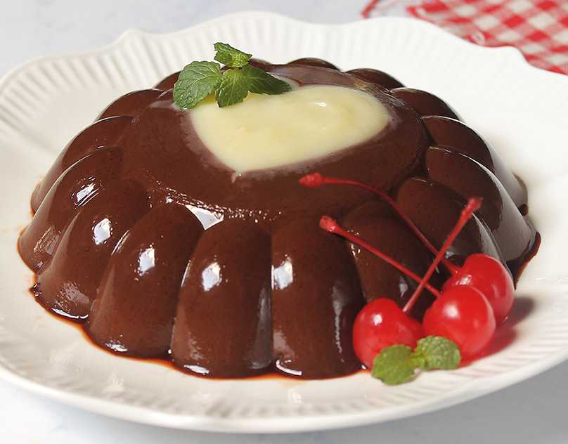 Сметанно-шоколадное желе - рецепт с пошаговыми фото | ne-dieta