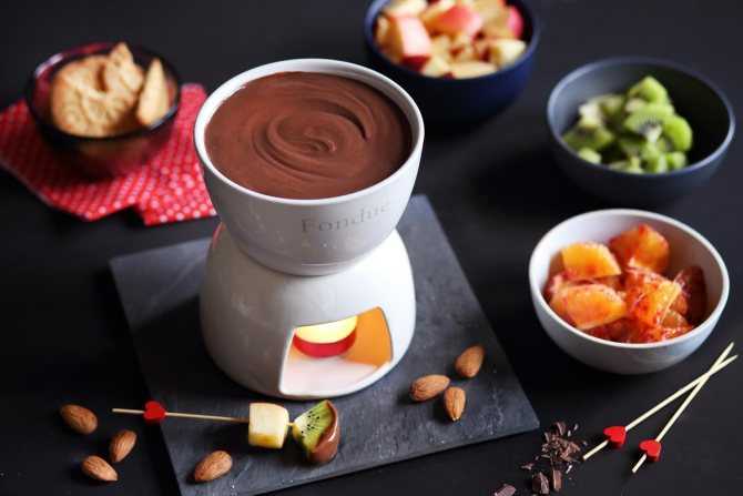 Шоколадное фондю с темным шоколадом рецепт с фото - 1000.menu