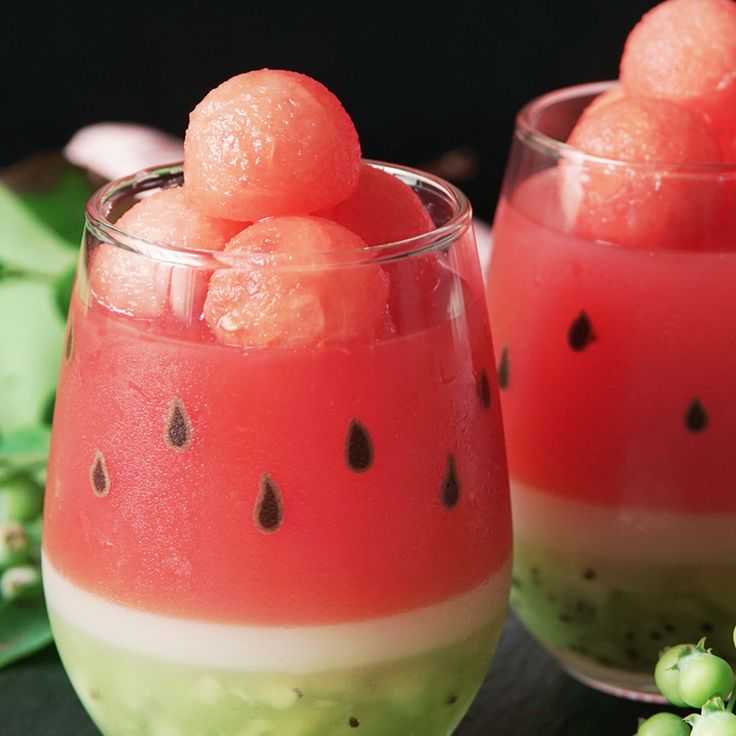 Десерт из арбуза: рецепты с фото