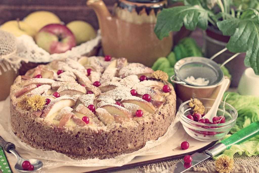Яблочно-пудинговое пирожное пляцок рецепт с фото пошагово - 1000.menu